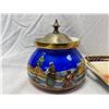 Image 2 : 3 Early Czechoslovakian Desert Scene Pieces, Platter, Sugar Dish, Etc.…