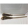 Image 1 : Pair Of Early Wooden Lacrosse Sticks