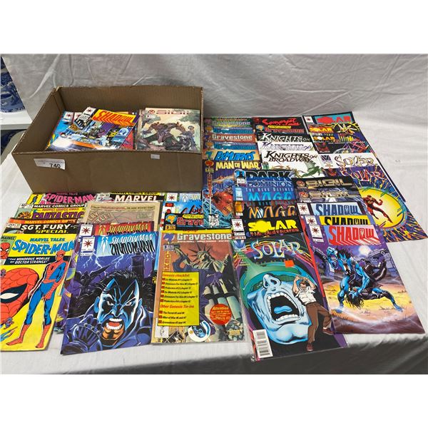 Box Full Of Assorted Comic Books