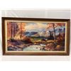 Image 1 : Framed Print On Board Of Autumn Wilderness
