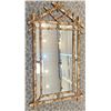 Image 1 : Gold Gilded Flora Motif Mirror