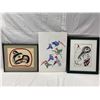 Image 1 : 3 First Nations Prints, Richard Shorty Humming Birds, Tony Hunt Thunderbird, Etc..