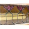 Image 2 : Large Wooden Framed Light Up Leaded Stain Glass Window