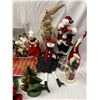 Image 2 : Tote Full Of Assorted Christmas Collectibles, Snowman, Santa, Ms. Claus, Ornaments, Etc..