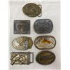 Image 1 : 7 Assorted Belt Buckles