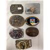 Image 1 : 7 Assorted Belt Buckles