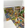 Image 2 : 12 Vintage Assorted Comics, The Avengers, Fantastic Four, Captain Marvel, Etc..