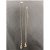 Image 1 : 2 Sterling Silver Necklaces With Pendants, 1 Pendant Not Silver