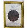 Image 2 : 2 Vintage Coin Wall Plaques Including Indian Head 1 Cent And 1907 Double Eagle, And Framed Bronze In