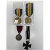 Image 1 : 4 Vintage Medals, Iron Cross, Great War For Civilization 1914-1919, Etc..