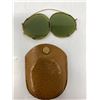 Image 2 : Vintage Pair Of Green Folding Sunglasses In Original Case