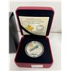 Image 2 : Royal Canadian Mint 2015 $10 Fine Silver Coin, Colorful Song Birds Of Canada Violet Green Swallow In