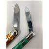 Image 2 : Pair Of Pocket Knives With Colorful Inlay, One Is Sheffield