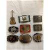 Image 1 : 9 Assorted Belt Buckles