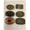 Image 1 : 6 Assorted Belt Buckles