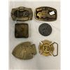 Image 1 : 6 Assorted Belt Buckles