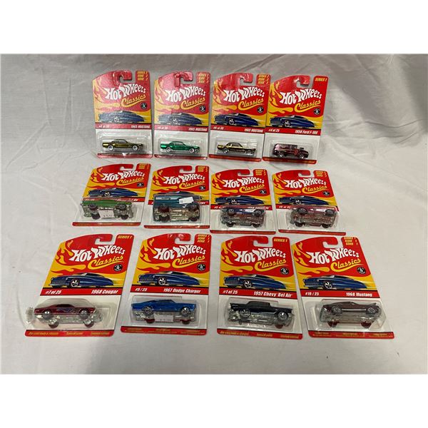 Assortment Of Hot Wheels Classics In Original Blister Packs