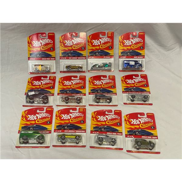 Assortment Of Hot Wheels Classics In Original Blister Packs