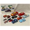 Image 1 : Box Full Of Miniature Cars, Ferrari, Emergency Rescue, Corvette, With Miniature Benches