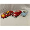 Image 2 : Box Full Of Miniature Cars, Ferrari, Emergency Rescue, Corvette, With Miniature Benches