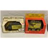 Image 2 : 6 Assorted Model Tractors, Gas Pump, Mack Delivery Van, And Firetruck In Original Boxes