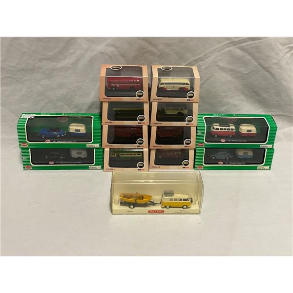 8 Oxford N Gauge Vehicles In Boxes And 5 Model Power Minis In Boxes