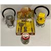 Image 1 : Jar Of Marbles, Vintage Bar Set, And 2 Flashlight Lanterns