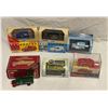Image 1 : 8 Miniature Die Cast Cars In Original Boxes, Oxford, Corgi, Vanguard, Etc..