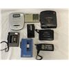 Image 1 : Assortment Of Vintage Electronics, Compact Disc Player, Cassette Recorder, Cellphone, Sony Walkman, 