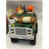 Image 2 : Box Of Assorted Toys, Hunters Jeep With Deer, Model Airplanes, California Raisins, Model Cars, Etc..