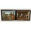 Image 1 : 2 Framed 3D Diorama Scenes