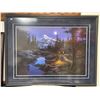 Image 1 : Large Framed Print Of Cabin Scene By Fred Buchwitz