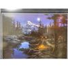 Image 2 : Large Framed Print Of Cabin Scene By Fred Buchwitz