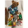 Image 2 : Box Full Of Collectibles, Teddy Bear, Pluto, Winnie The Pooh, Christmas Collectibles, Picture Frame,