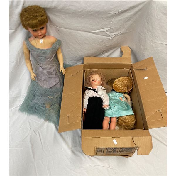 Box Full Of Collectible Dolls