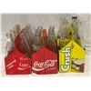 Image 1 : 2 Cardboard 6 Pack Bottle Carriers And 8 Pack Carrier, Coca Cola And Crush