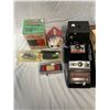 Image 2 : Large Assortment Of Collectibles, Ceramic Piggy Bank, Metal Pig Bank, Metal Dog And Cat Bank, Camera