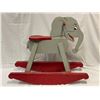 Image 2 : Wooden Painted Childs Rocking Elephant