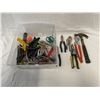 Image 1 : Tote Full Of Tools, Hammers, Pliers, Screwdrivers, Etc..