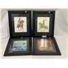 Image 1 : 4 Framed Prints, Radio Call Book Magazine, And Ceremonial Calvary