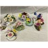 Image 2 : Box Full Of Porcelain Flower Bouquets