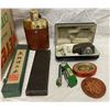 Image 3 : Box Full Of Collectibles, Spurs, Hand Purse, Royal Albert Plate, Paper Ephemera, Holsters, Shaving S