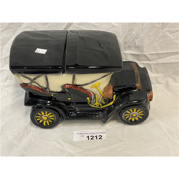 Ceramic Antique Car Cookie Jar