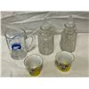 Image 3 : Assorted Figurines, Crystal Decanters, Fort Simpson Miniature Mug, Etc..