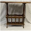 Image 2 : Vintage Wood End Table And Magazine Rack