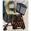 Image 2 : Box Full Of Tools And Equipment, Led Light, Organizers, Screw Driver Set, Etc..