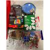 Image 2 : Box Full Of Christmas Gear, Lights, Ornaments, Filler Paper, Etc..