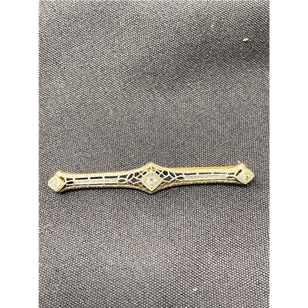 14Kt Gold Art Deco Brooch