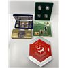 Image 1 : 1953-2003 Queen Elizabeth Coronation Set, Sterling Silver 50 Cent 4 Coin Set, And Canadian Snow Bird