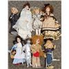 Image 1 : Box Of Assorted Porcelain Dolls, Including Wizard Of The Oz